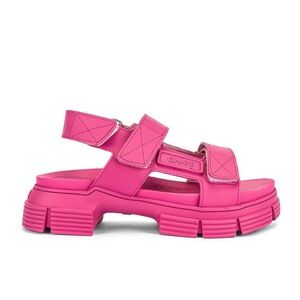 Ganni Recycled Rubber Sandal - Size 39